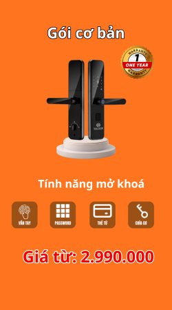 Mẫu khoá thông minh cơ bản giới hạn tính năng