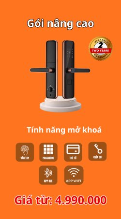 Mẫu khoá thông minh nâng cao, mẫu mã sang trọng