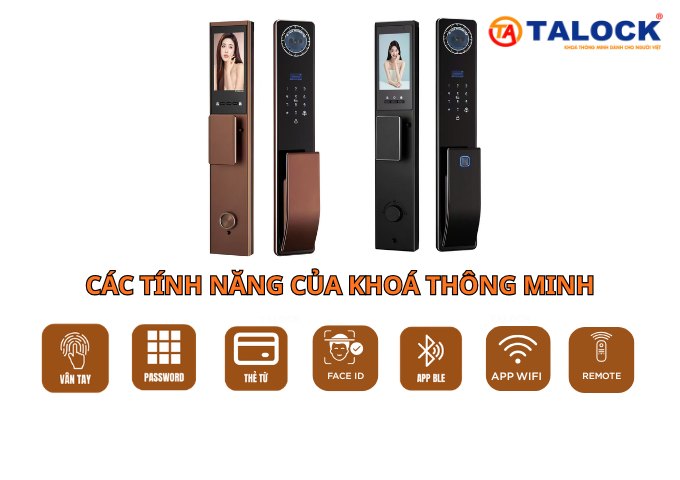 Các tính năng mở khoá của khoá cửa thông minh Talock